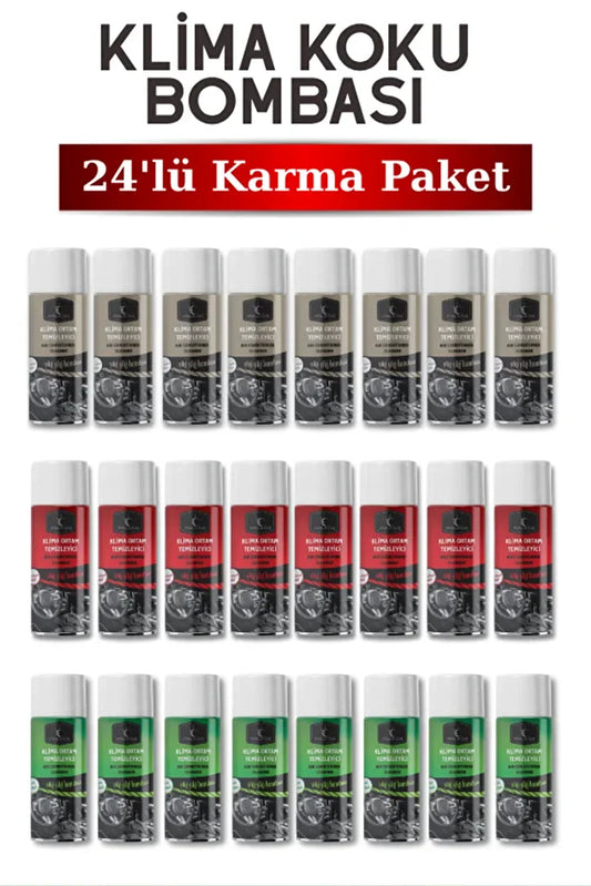Klima Koku Bombası Karma Paket 150 ml 24 Adet